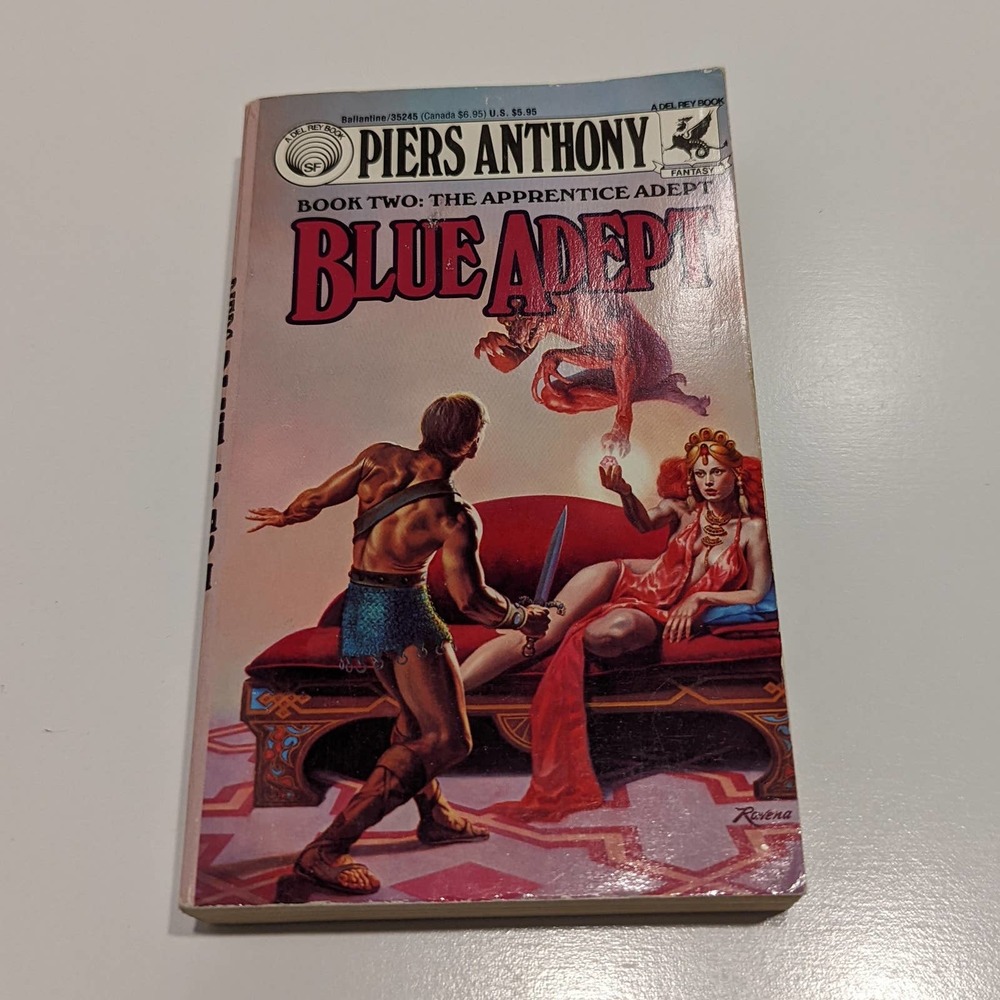 Blue Adept (1987, Paperback) The Apprentice Adept Book 2 - Piers Anthony